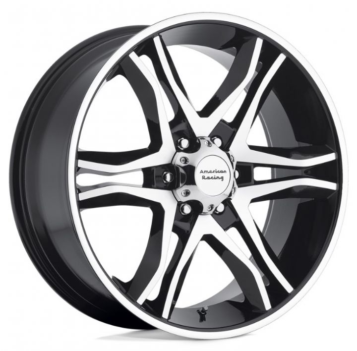 American Racing<br>AR893 Mainline Gloss Black Machined (17x8)